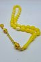 Beirut Amber 33-Piece Rosary Beads Cut Size 11X8 mm Total Length 31 cm Gold Color System Preferred for Daily Use and as a Gift - 3
