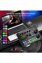 F998 Live Sound Card, Live Sound Card and Audio Interface with DJ Mixer Effects and Voice Changer, Bluetooth Stereo Audio Mixer, for YouTube Streaming - 3