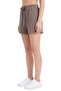 Premium - Tide Collection |   Mink Lace-Up Wrinkled Textured Comfortable Cut Women's Shorts - 3