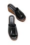 Vesper Rosa Women's Slippers 00121916 Black Wrinkled Patent Leather - 4