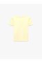 Sim Detailed Crew Neck Short Sleeve Cotton T-Shirt - 5