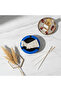 Blue & White Ceramic Ashtray — 12 cm | Handcrafted Sculptural Design - 3