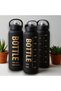 3 pics 1L Motivational Water Bottle with Measurement Scale, Leakproof Gym Sports Drinking Bottle - 4