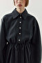 Modal Shirt Dress Black - 7