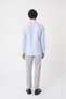 Blue Regular Fit Cotton Pasha Collar Shirt - 5