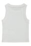 Mermaid Printed Crop Tank Top for 2-5 Years Old - Off-White - 2