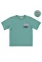 Skate Dog Printed T-Shirt for Ages 2-5 - Green