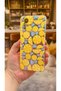 Redmi note 12s compatible lemon patterned transparent shock absorbing camera protected clear case - 3