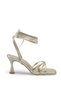 Women's Elegant Ankle-Strapped Heeled Evening Dress - 4