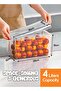 5 Pcs/Set Durable Food Storage - Pantry Organizer with Lids - Kitchen Containers - 3