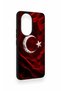 Honor 200 5g Compatible Silicone Case with Wolf Turkish Flag Pattern - 2