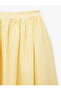Comfortable Cut Pleated Below-Knee Skirt Made from a Mixture of Linen and Viscose - 2