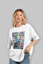 For the Love of Cats 77 Front Cat Printed White Oversize T-Shirt 100% Cotton Unisex Cat Lover Premium Design - 4