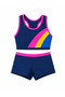 Girls' Swimsuit with Shorts, 9-16 Years Old, Swimsuit Set, 2-Piece - 3