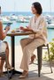 Women's Large Size V-Neck Long Sleeve Relaxed Cut 100% Cotton Double Set with Pockets Daily Comfortable Modern - 3