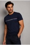 Slim Fit Men's Cotton Short Sleeve Round Neck T-Shirt - 5