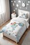 Curious Explorer Patterned Single Baby Kids Bedding Set - 3