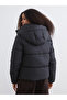Hooded Women's Puffer Coat - 5
