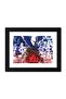 Alayra Saitama Poster One Punch Man Anime Poster Framed Paintings with Black Frame