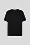 Ds Damat Regular Fit Black Embroidered 100% Cotton Single Jersey T-Shirt - 5