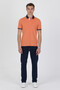 Polo Collar Cotton Pique T-Shirt - 6