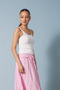 Tulle Detailled Tank Top Ecru - 3