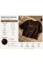 Crew Neck Self-Patterned Perforated Comfortable T-Shirt - 2