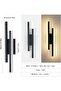 Wall Light LED Indoor, 16W 1800LM Wall Lamp Modern, Warm White 3000K, Black Long Wall Sconce Acrylic for Bedroom, Living Room, Corridor, Hallway - 3
