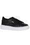 Men's Black Floater Genuine Leather Platform Sole Sneaker Casual Sports Shoes