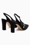 Sanita Black Buckle Detailed Women's Heeled Shoes - 5