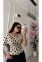 Polka Dot Bat Sleeve Blouse