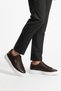 Men's Brown Floater Genuine Leather Platform Sole Sneaker Casual Sports Shoes - 8