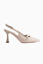 Olivia Beige Women's Heeled Shoes - 2