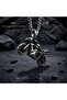 Stainless Steel Motorcycle Pendant Men's Biker Necklace