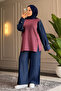 6448 - Stylish Comfortable Modal Interlock Knit Fabric Casual Women's Set - 4