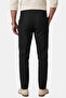 Black Lycra Linen Textured Cotton Men's Trousers – Breathable Summer Modern Cut 2600705 - 5