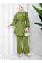 Women's New Season Aerobin Fabric Cape Detailed Double Set