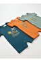 Unisex Baby Camisole Summer Printed Short Sleeve Romper 3-Pack - 6
