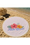 Aloha Hawaii Tropical Floral Pattern Round Beach Towel 150 cm - 3
