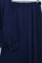 Lace-Up Detailed Skirt, Pleated Crepe Set - Navy Blue - 3