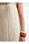 Esvab • Modern & Distinctive U Roba Collar Rope Strap Dress - 3
