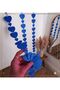 Blue Color Heart Glitter Eva Pendant Ornament 1.35 cm 1 Piece