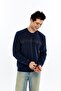 Ar-Ma Men's Crew Neck Sweatshirt Basic Without Print Without Pockets Knitted Fabric Regular Fit 65% Cotton 35% Poly - 3