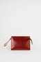 Women's Petunia Textured Tan Lined Faux Leather Wrist Strap Portfolio Handbag and Clutch Bag - 3