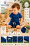 Corded Interlock Cotton Summer Baby Set with Shorts Unisex Two-Piece Set 6 Months - 3 Years - Indigo - 5