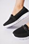 Cayla front buckle anorak women's orthopedic flat shoes black - white sole - 4