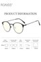 Blue Light Blocking Sunglasses Anti UV Glare Blue Light Filter Computer Glasses Round Color Changing Eyewear for Men Women Black - 4