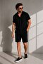 Men's Linen-Look Muslin Short Sleeve Shirt 100% Cotton - 4