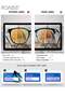 Retro Semi Rimless Blue Light Blocking Glasses Blue Light Filter Computer Reading Gaming TV Phones Square Eyeglasses Fashion Anti Eyestrain Headache Eyewear for Men Women Black - 6