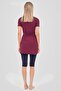 Women's Zippered Half-Closed Hijab Swimsuit, Short Sleeve Half-Closed Swimsuit with Wrap-Cut Skirt - 5